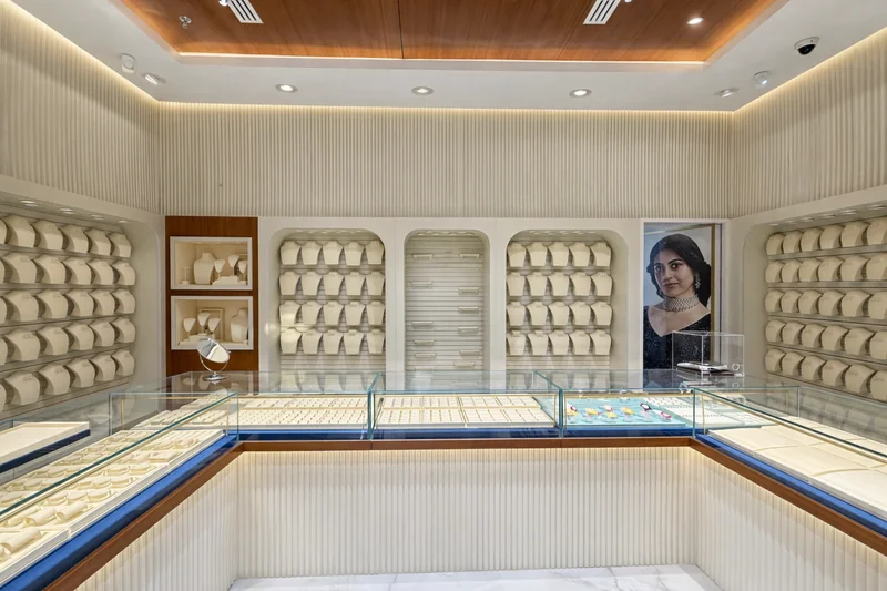 Mila Jewellery luxury store interior design at Safari Mall Sharjah – Creative Avenue Decor Design UAE