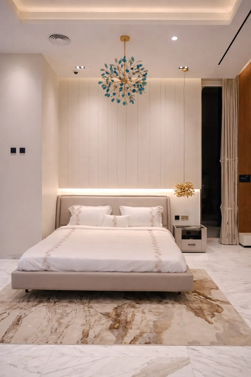 Modern bedroom interior design with custom furniture – Fakhruddin Properties Dubai Creative Avenue