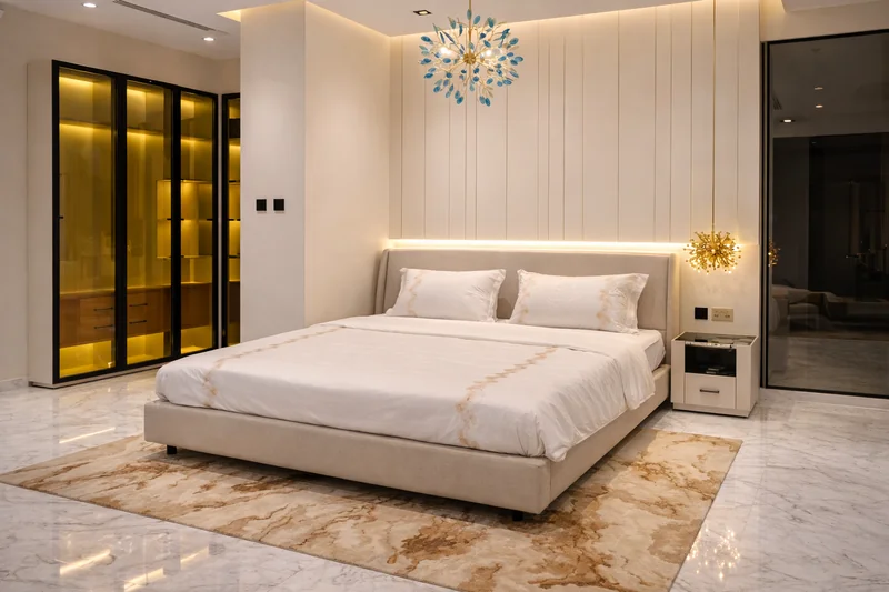 Custom living room furniture and interior styling – Fakhruddin Properties Dubai by Creative Avenue