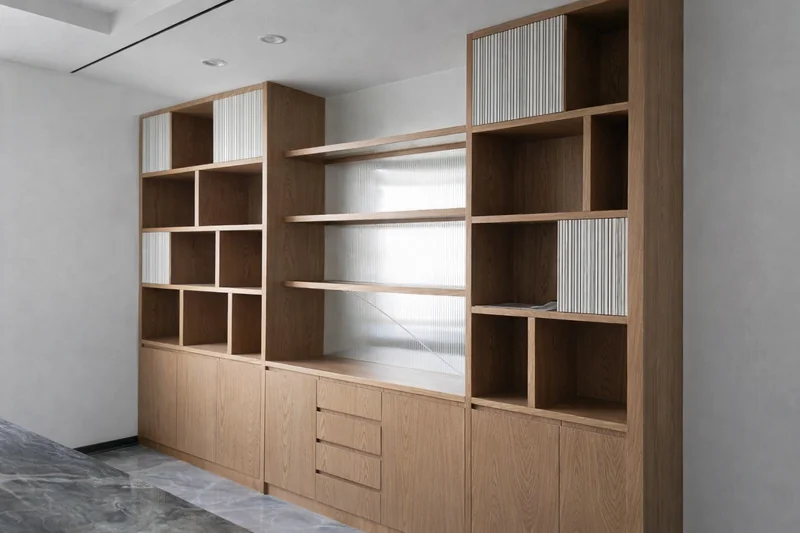 Custom built-in office joinery and storage solutions – Creative Avenue Decor Design Ajman UAE