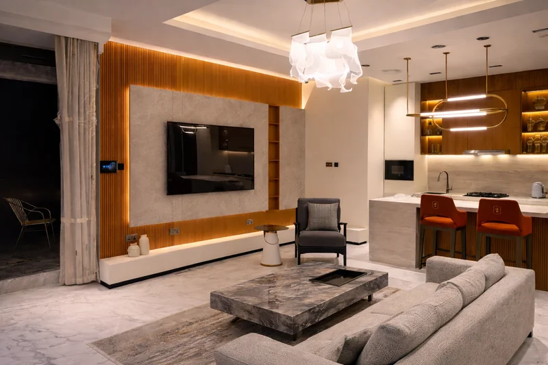 Custom living room furniture and interior styling – Fakhruddin Properties Dubai by Creative Avenue