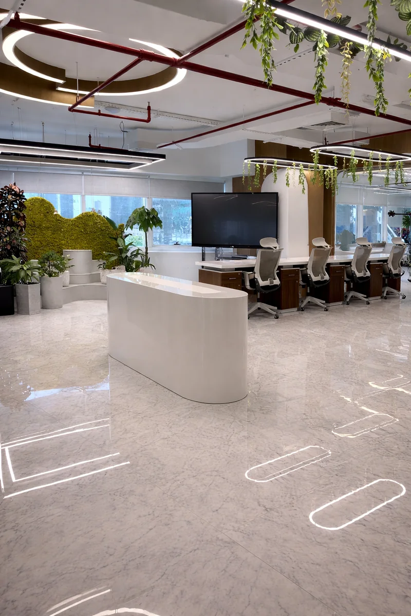 Full office interior joinery fit-out at HDS Tower JLT Dubai – Shriji Trading DMCC Creative Avenue UAE