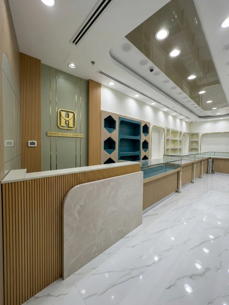 Luxury jewellery store interior design at Safari Mall Sharjah – Creative Avenue Decor Design UAE