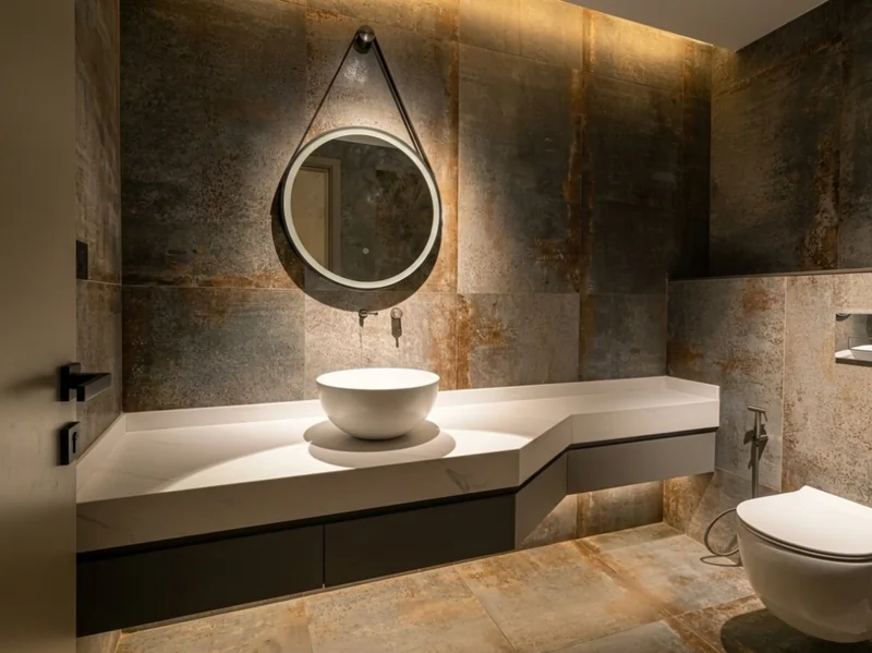 Custom vanity unit for bathroom and dressing area – Creative Avenue Decor Design Ajman UAE