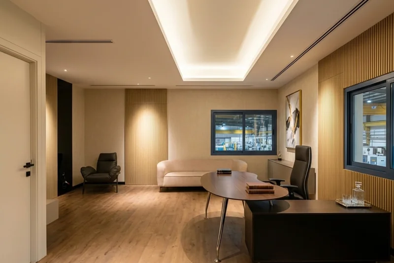 Custom interior furniture installation at Falcon DIP Dubai – Creative Avenue Decor Design UAE